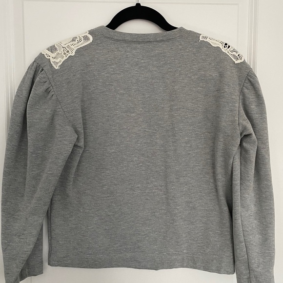 Rebecca Taylor sweatshirt with lace detail - XS - Picture 3 of 3
